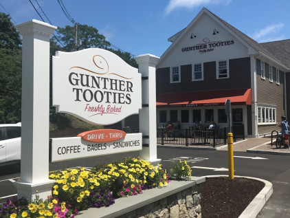 Gunther tooties sign by zebra visuals plymouth