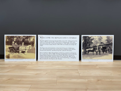 Welcome to Kingscote's Stable Signage by Zebra Visuals