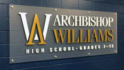 Archbishop Williams Conference Main Sign